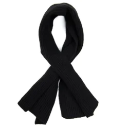 SCALDACOLLO NERO IN CASHMERETinta unita