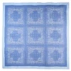 SCIALLE 135 AZZURRO In lana e seta