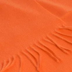 SCIARPA ARANCIONE IN CASHEMERE Tinta unita