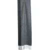 SCIARPA BICOLOR GRIGIO SCURO IN LANA E CASHMERE Tinta unita