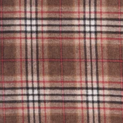 SCIARPA BICOLOR MARRONE IN SETA E CASHMERE Check