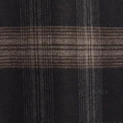 SCIARPA BICOLOR MARRONE IN SETA E CASHMERE Check