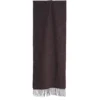 SCIARPA COLOR MARRONE SCURO In cashmere