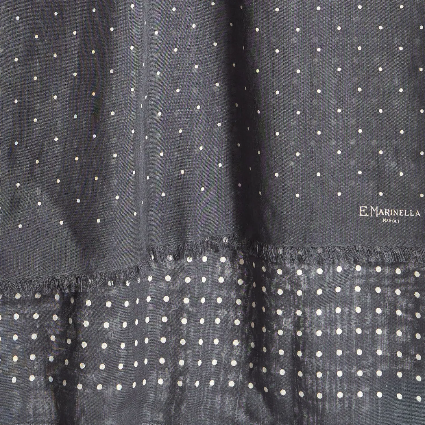 SCIARPA GRIGIO SCURO IN LANA E SETA Pois