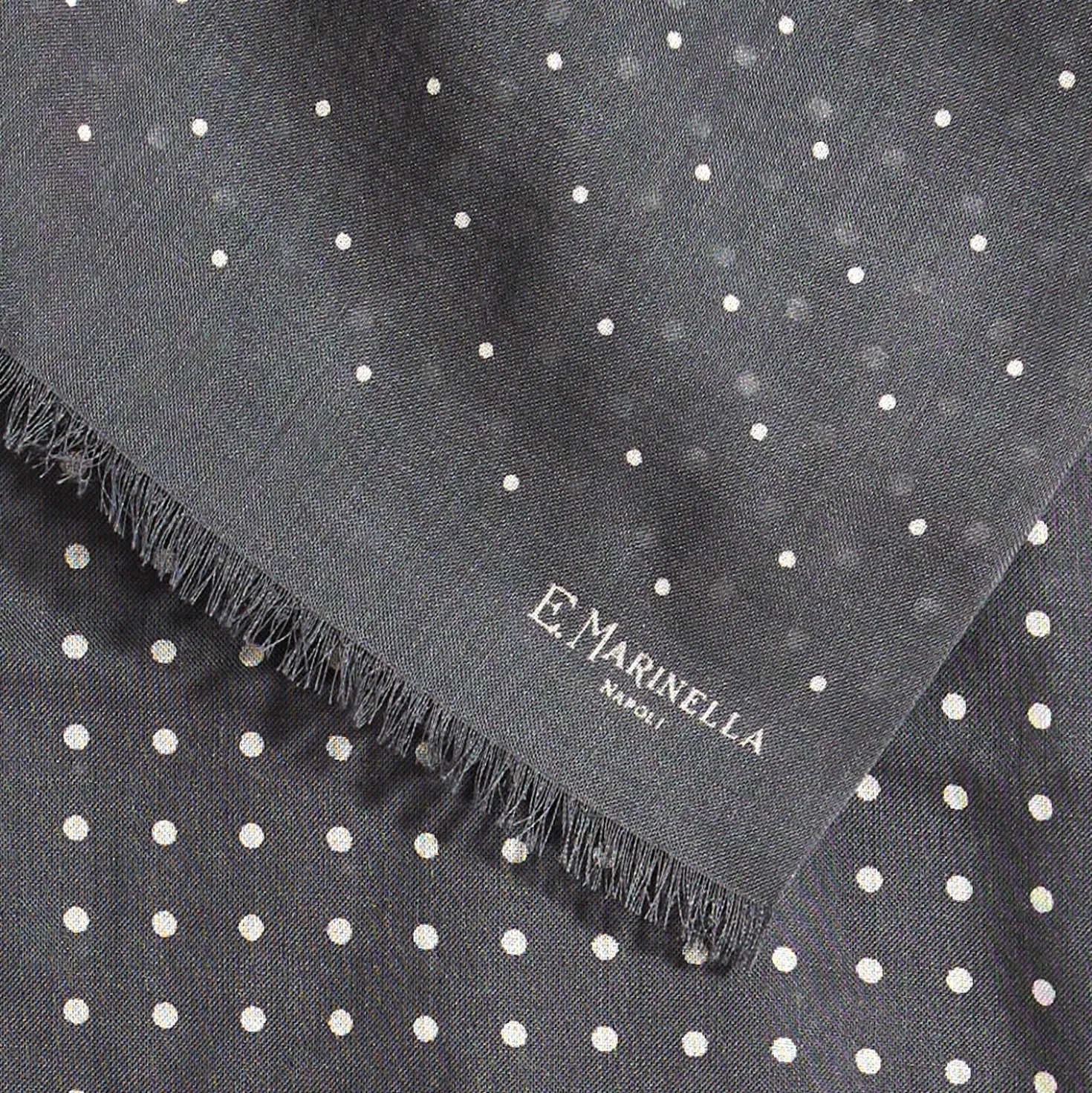 SCIARPA GRIGIO SCURO IN LANA E SETA Pois