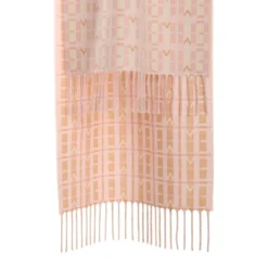 SCIARPA LOGO EM ROSA In lana