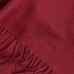 SCIARPA TINTA UNITA BORDEAUX In lana