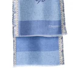 SCIARPA TUBOLARE AZZURRA IN SETA TWILL Paisley pattern