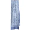 SCIARPA TUBOLARE AZZURRO POLVERE IN SETA TWILL Paisley
