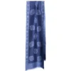 SCIARPA TUBOLARE BLU IN SETA TWILL Classic daisy