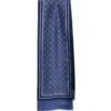 SCIARPA TUBOLARE BLU IN SETA TWILL Classic daisy