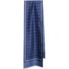 SCIARPA TUBOLARE BLU IN SETA TWILL Classic daisy