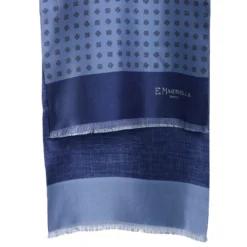 SCIARPA TUBOLARE BLU SCUROIN SETA TWILL Classic daisy