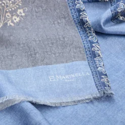 SCIARPA TUBOLARE GRIGIA IN SETA TWILL Paisley pattern