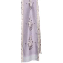 SCIARPA TUBOLARE LILLA IN SETA TWILL Paisley pattern