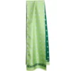 SCIARPA TUBOLARE VERDE IN SETA TWILL Geometric harmony