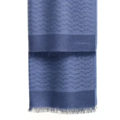 SCIARPA VESUVIO AZZURRO POLVERE In lana e seta