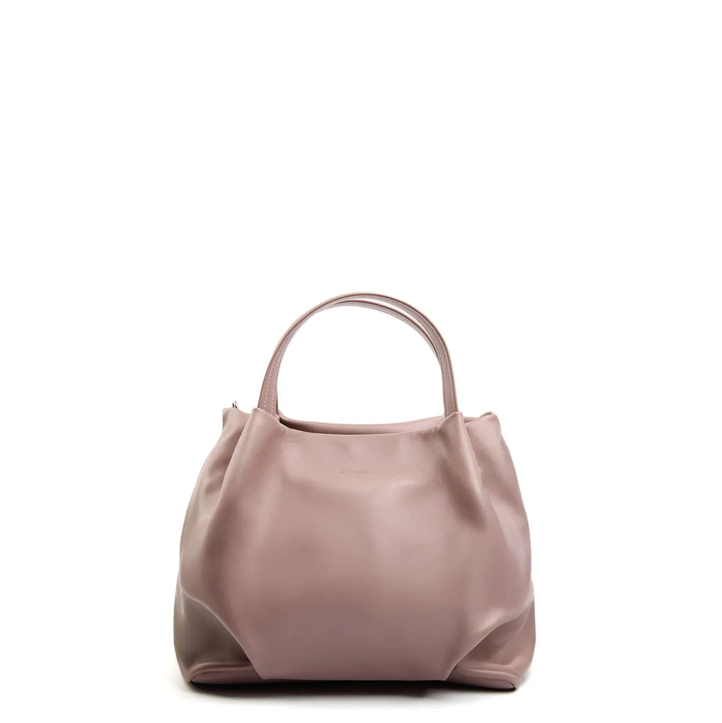 SOFT BAG ROSAIn pelle liscia