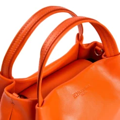 SOFT MINI BAG ARANCIONEIn pelle liscia