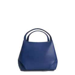 SOFT MINI BAG BLU POLVERE In pelle liscia
