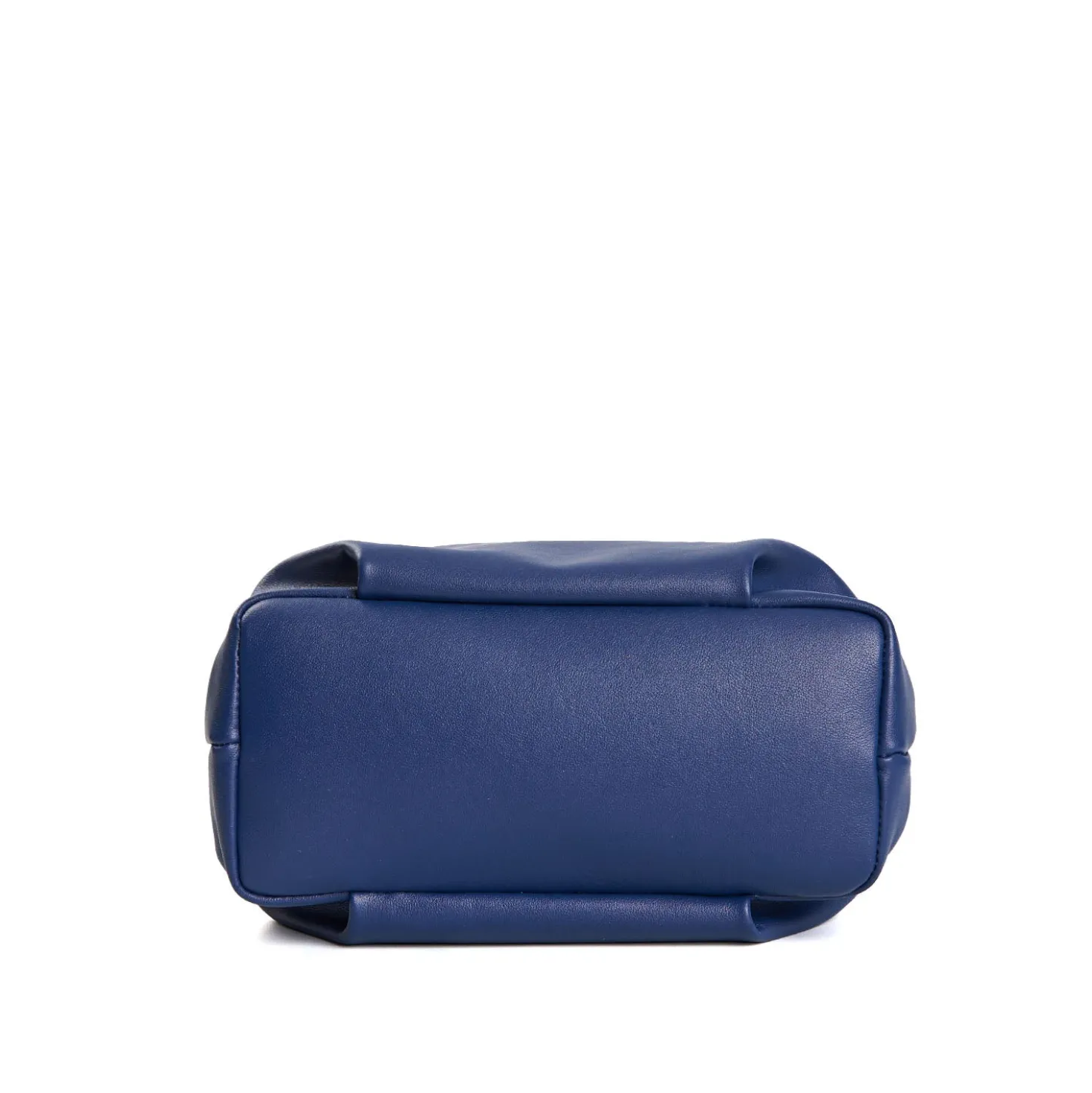 SOFT MINI BAG BLU POLVERE In pelle liscia