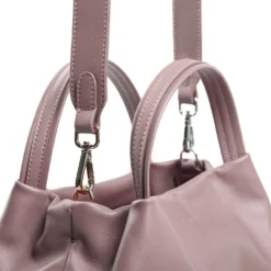 SOFT MINI BAG ROSA In pelle liscia