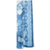 STOLA BLU IN CASHMERE Collezione elefanti
