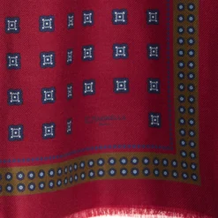 STOLA BORDEAUX IN LANA Decorazioni floreali
