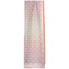 STOLA IN VOILE DI COTONE E SETA ARANCIONE Fiore monogram 100