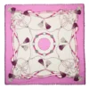 STOLA ROSA 115 IN LANA, SETA E CASHMERE Nappine e chiavi