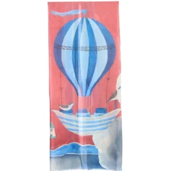 STOLA ROSSA IN CASHMERE Collezione mongolfiere