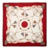 STOLA ROSSA 115 IN LANA, SETA E CASHMERE Nappine e chiavi