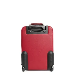 TROLLEY SEMIRIGIDO ROSSO In pelle martellata