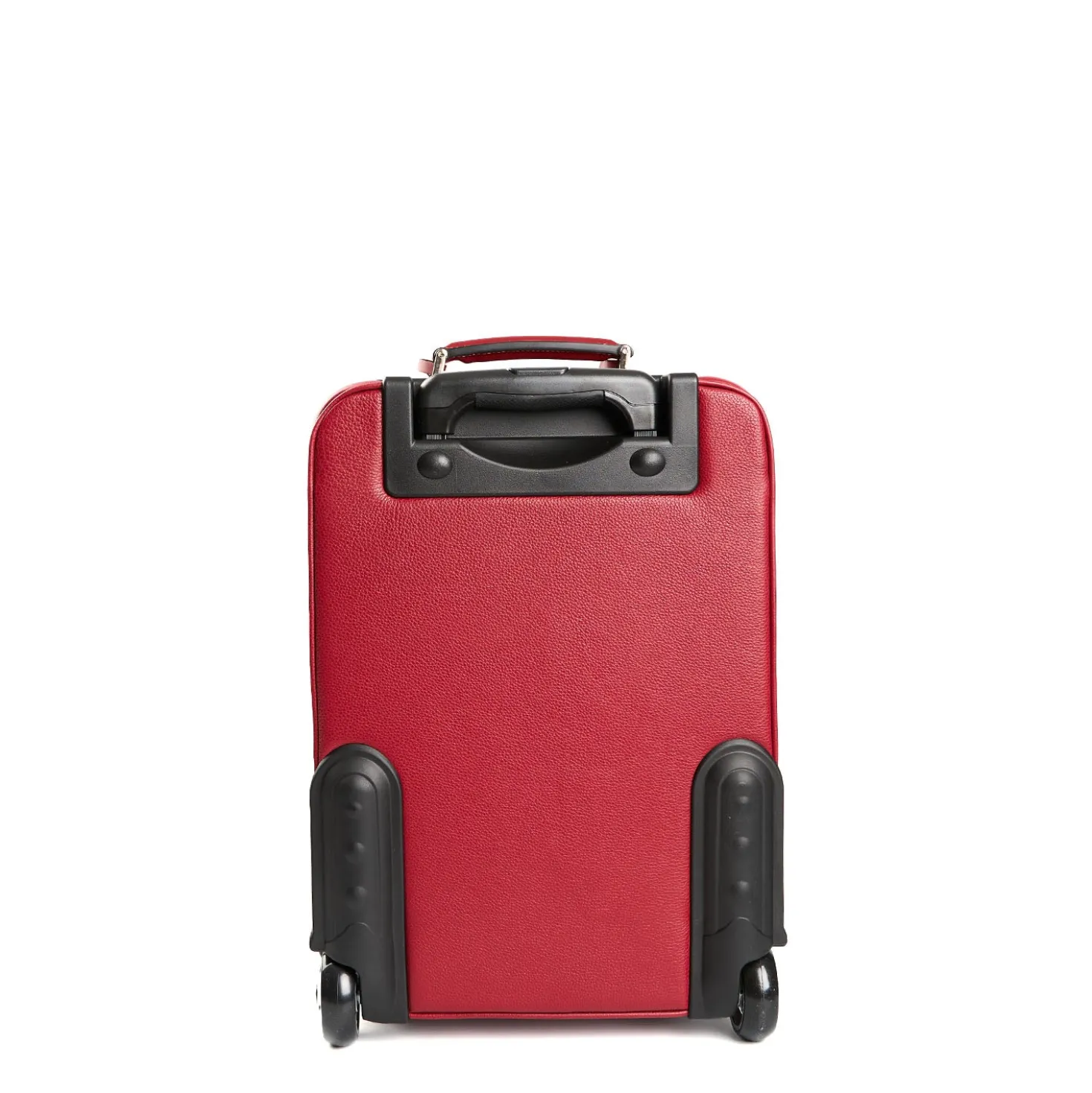 TROLLEY SEMIRIGIDO ROSSO In pelle martellata