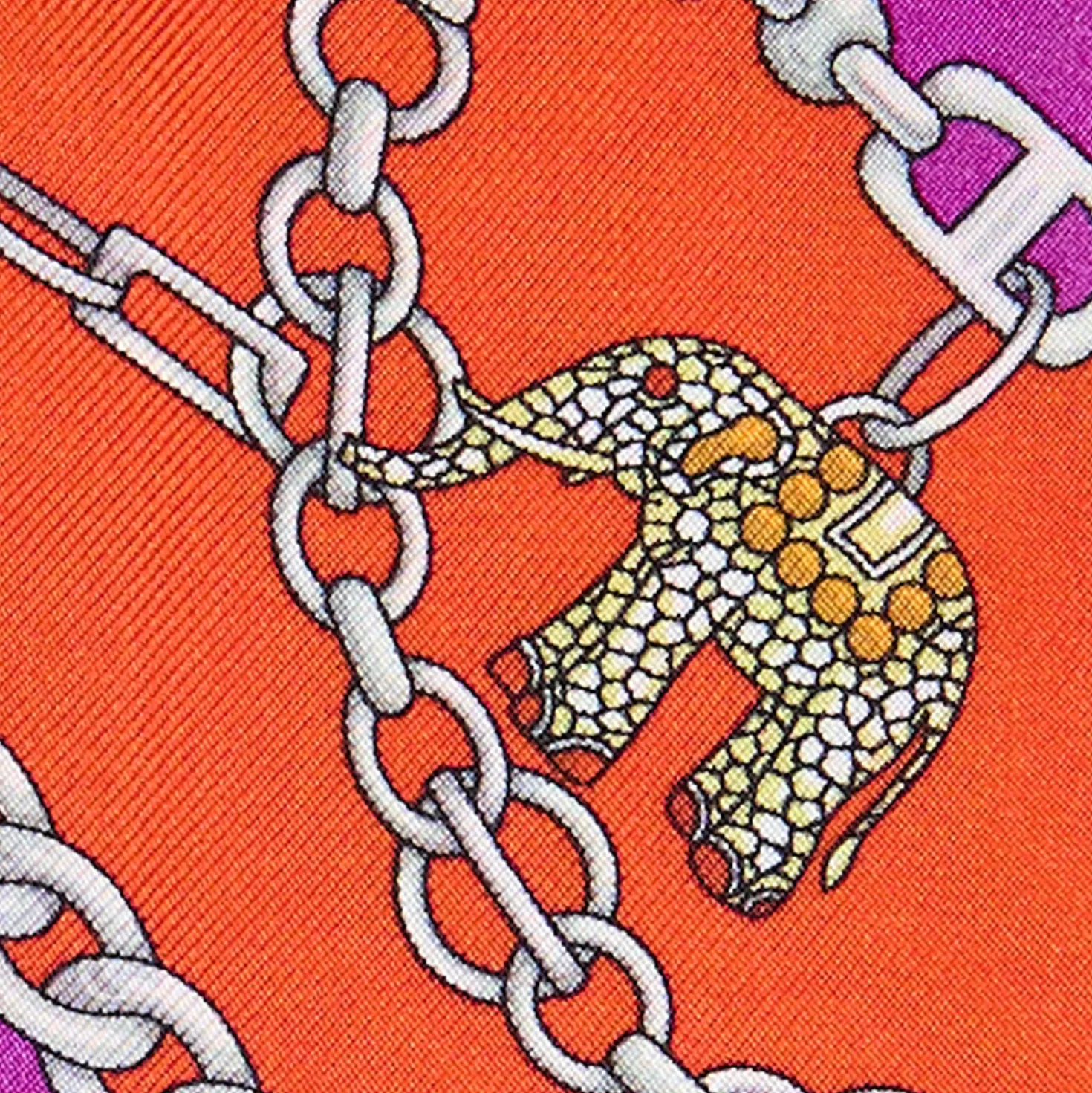 TWILLY IN SETA ARANCIONE Lucky elephant
