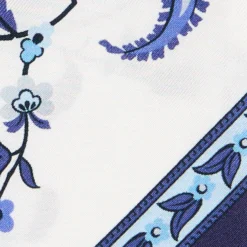 TWILLY IN SETA BLU SCURO Garden flower