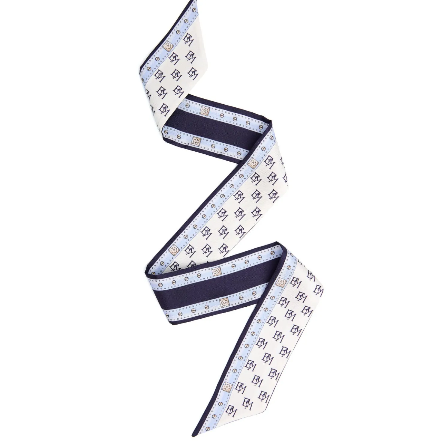 TWILLY IN SETA BLU SCURO Logo em