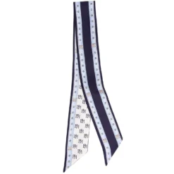 TWILLY IN SETA BLU SCURO Logo em