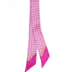 TWILLY IN SETA FUCSIA Microfantasia fiore