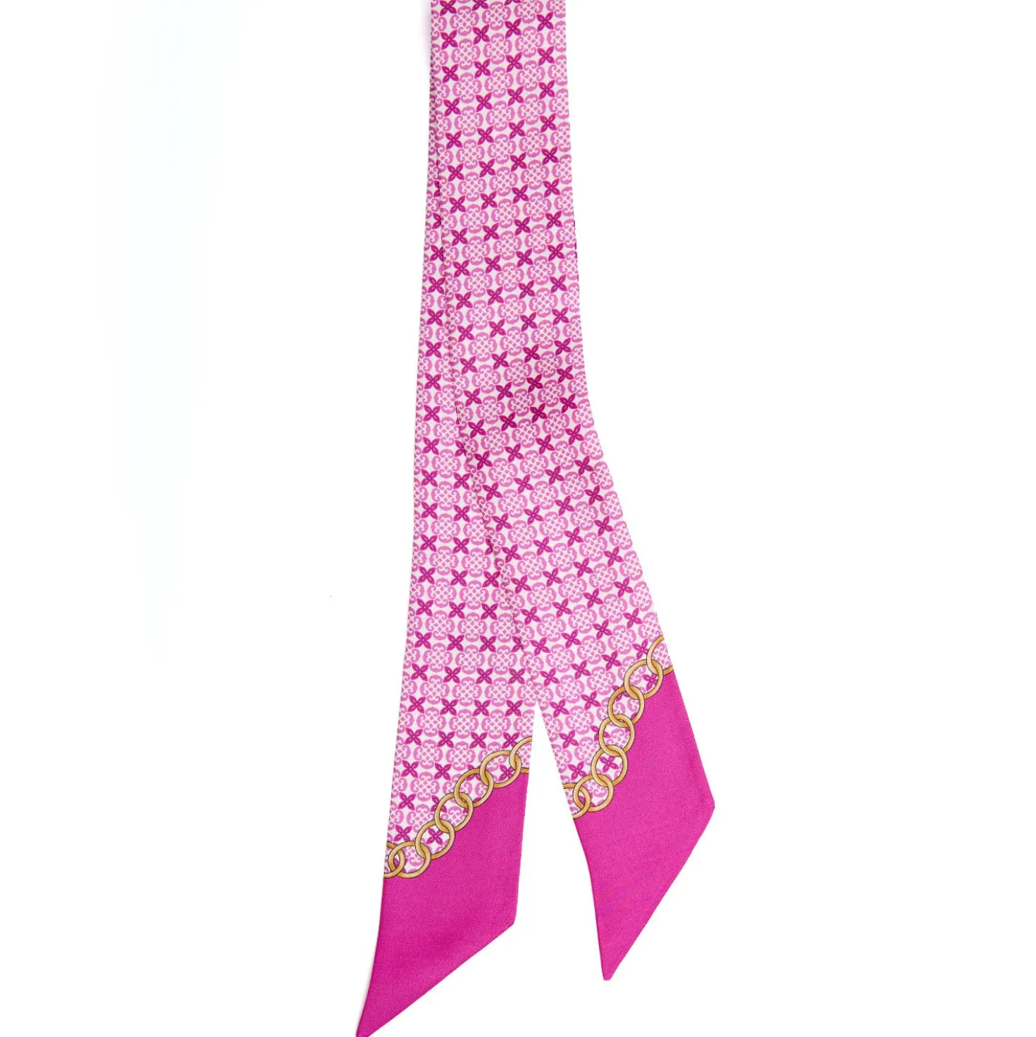 TWILLY IN SETA FUCSIA Microfantasia fiore
