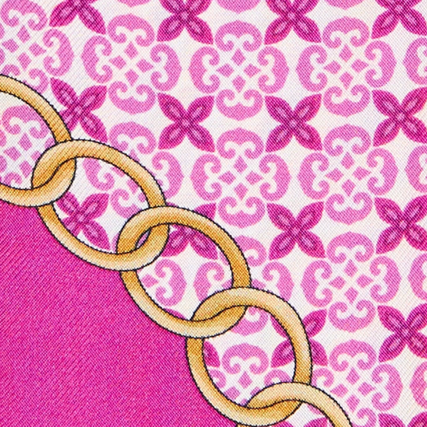 TWILLY IN SETA FUCSIA Microfantasia fiore