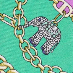 TWILLY IN SETA VERDE Lucky elephant