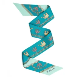 TWILLY IN SETA VERDE Lucky elephant